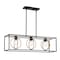 Designers Fountain Kew Gardens 60 Watt 3 Light Matte Black And Old Satin Brass Linear Pendant D276M-IS-MB - alternate 1